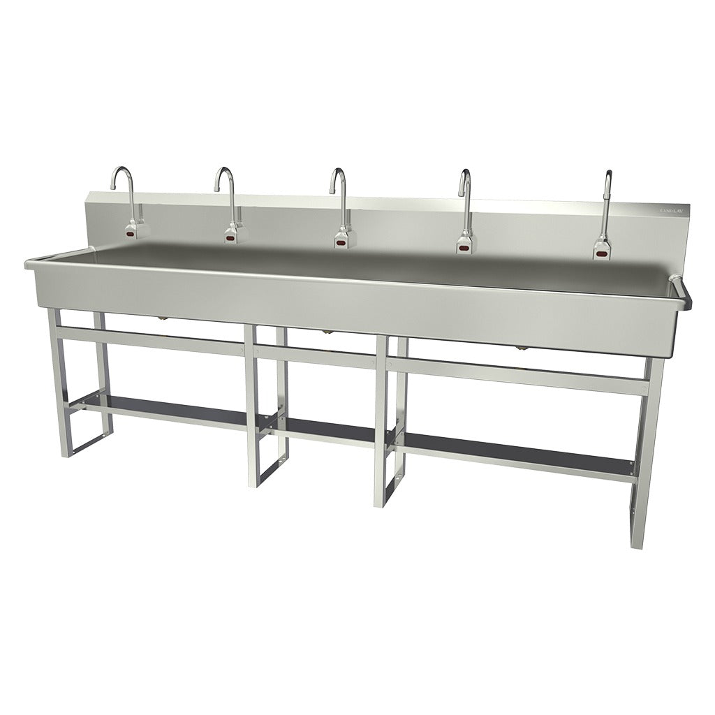 Sani-Lav Stainless Steel Sink, 20" x 100"