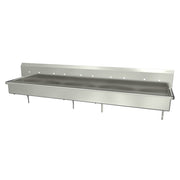 Sani-Lav Stainless Steel Sink, 20" Wide, Silver - 100"