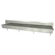 Sani-Lav Stainless Steel Sink, 20" Wide, Silver - 120"