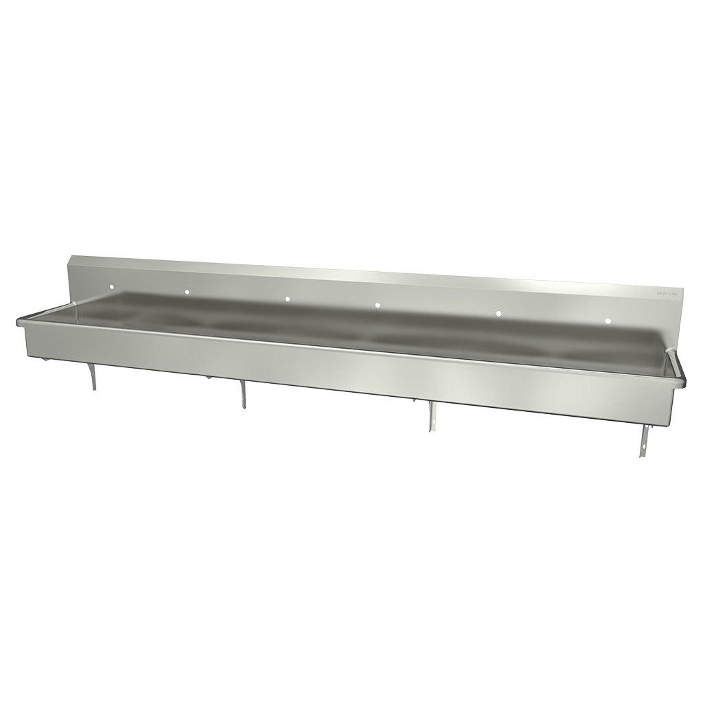 Sani-Lav Stainless Steel Sink, 20" Wide, Silver - 120"