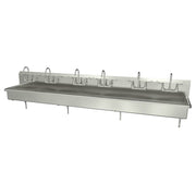 Sani-Lav Stainless Steel Hand Sink, 20" Wide, Silver - 120"