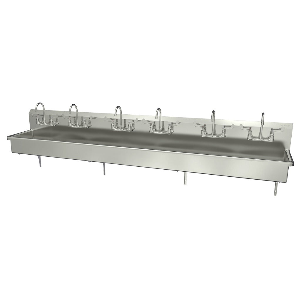 Sani-Lav Stainless Steel Hand Sink, 20" Wide, Silver - 120"