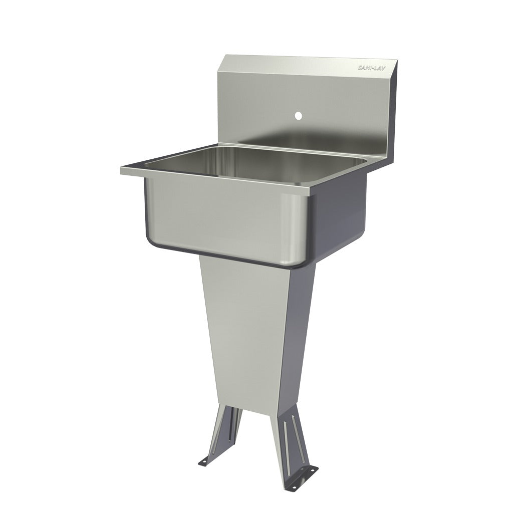 Sani-Lav Stainless Steel Hand Sink, 20" x 21" - Single Faucet Hole