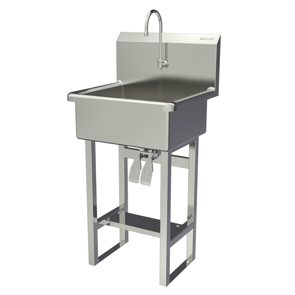 Sani-Lav 524FK2 Stainless Steel Sink, 20 1/2" x 23" - Default Title