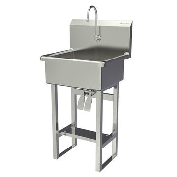 Sani-Lav 524FK2 Stainless Steel Sink, 20 1/2" x 23" - Default Title