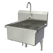 Sani-Lav Stainless Steel Scrub Sink, 20" x 25", Silver - Hands-Free Scrub AC-Powered Sensor
