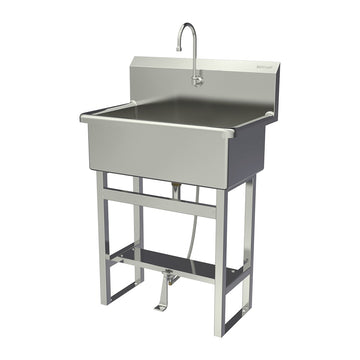 Sani-Lav Stainless Steel Scrub Sink, 20" x 31", Silver - 532F1