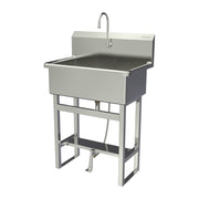 Sani-Lav Stainless Steel Scrub Sink, 20" x 31", Silver - 532F1-0.5