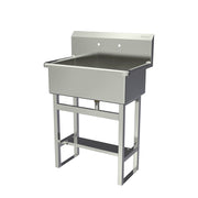 Sani-Lav Stainless Steel Scrub Sink, 20" Wide, Silver - 31"