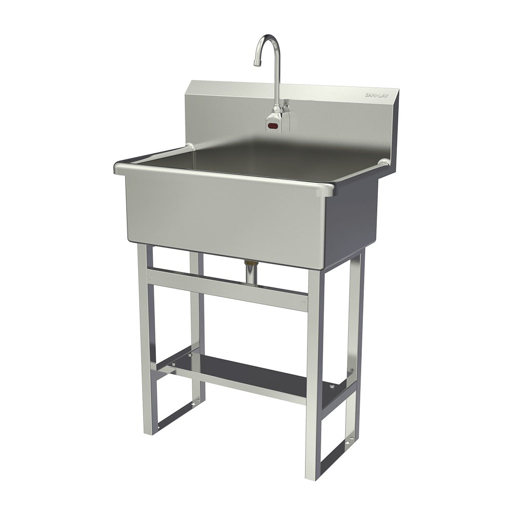 Sani-Lav Stainless Steel Scrub Sink, 20" x 31", Silver - 532FA