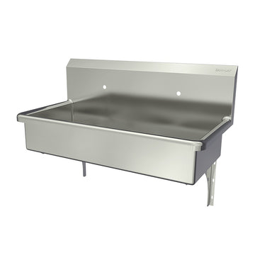 Sani-Lav Stainless Steel Sink, 20" Wide, Silver - 40"