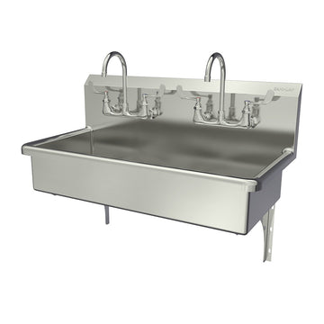 Sani-Lav Stainless Steel Hand Sink, 20" Wide, Silver - 40"