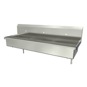 Sani-Lav Stainless Steel Sink, 20" Wide, Silver - 60"