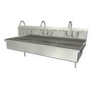 Sani-Lav Stainless Steel Hand Sink, 20" Wide, Silver - 60"