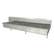Sani-Lav Stainless Steel Sink, 20" Wide, Silver - 80"
