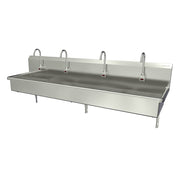 Sani-Lav Stainless Steel Sink, 20" Wide, Silver - 80"