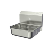 Sani-Lav Stainless Steel Hand Sink, 15 1/2" x 16", Silver - Single Faucet Hole