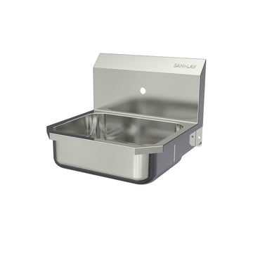 Sani-Lav Stainless Steel Hand Sink, 15 1/2" x 16", Silver - Single Faucet Hole