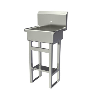 Sani-Lav Stainless Steel Hand Sink, 17 1/2" x 20" - Single Faucet Hole