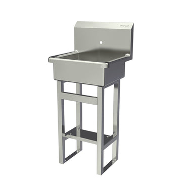 Sani-Lav Stainless Steel Hand Sink, 17 1/2" x 20" - Single Faucet Hole