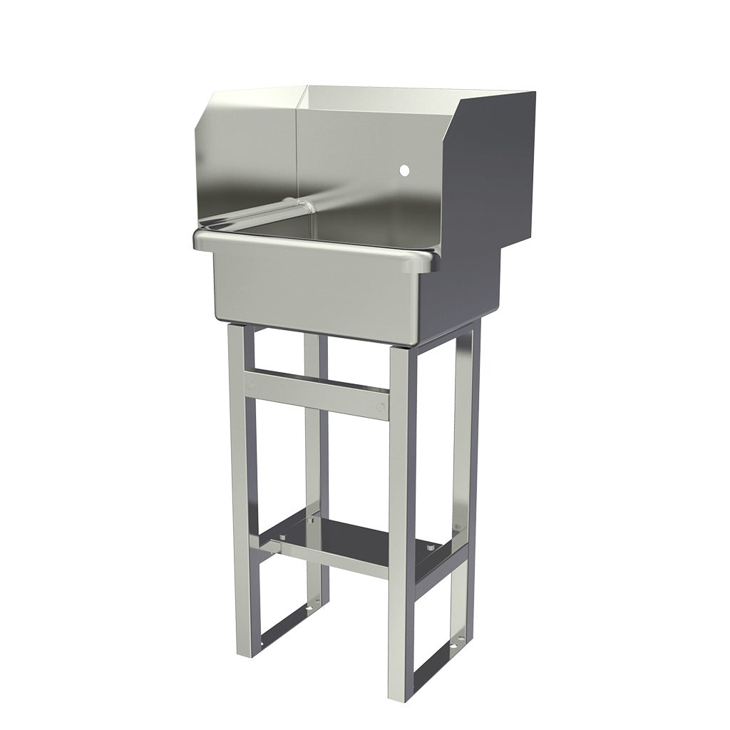 Sani-Lav Stainless Steel Sink, 17 1/2" x 20", Silver - Single Faucet Hole