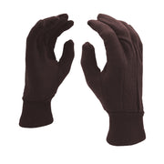 Cordova Safety Products 1400 Polyester / Cotton Glove, L, Brown, 12/Pack - Default Title