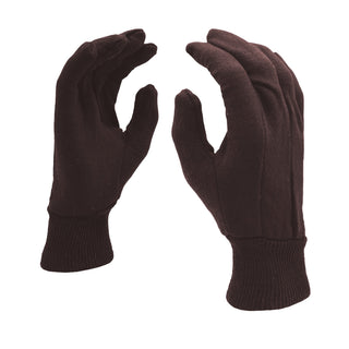 Cordova Safety Products 1400 Polyester / Cotton Glove, L, Brown, 12/Pack - Default Title