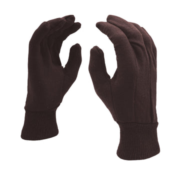 Cordova Safety Products 1400 Polyester / Cotton Glove, L, Brown, 12/Pack - Default Title