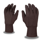 Cordova Safety Products 1410C Cotton Glove, L, Brown, 12/Pack - Default Title