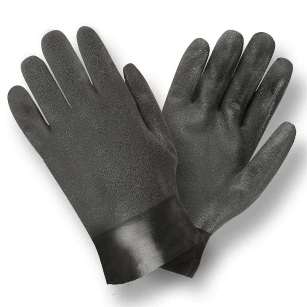 Cordova Safety Products 5110SJ PVC Glove, L, Black, 12/Case - Default Title