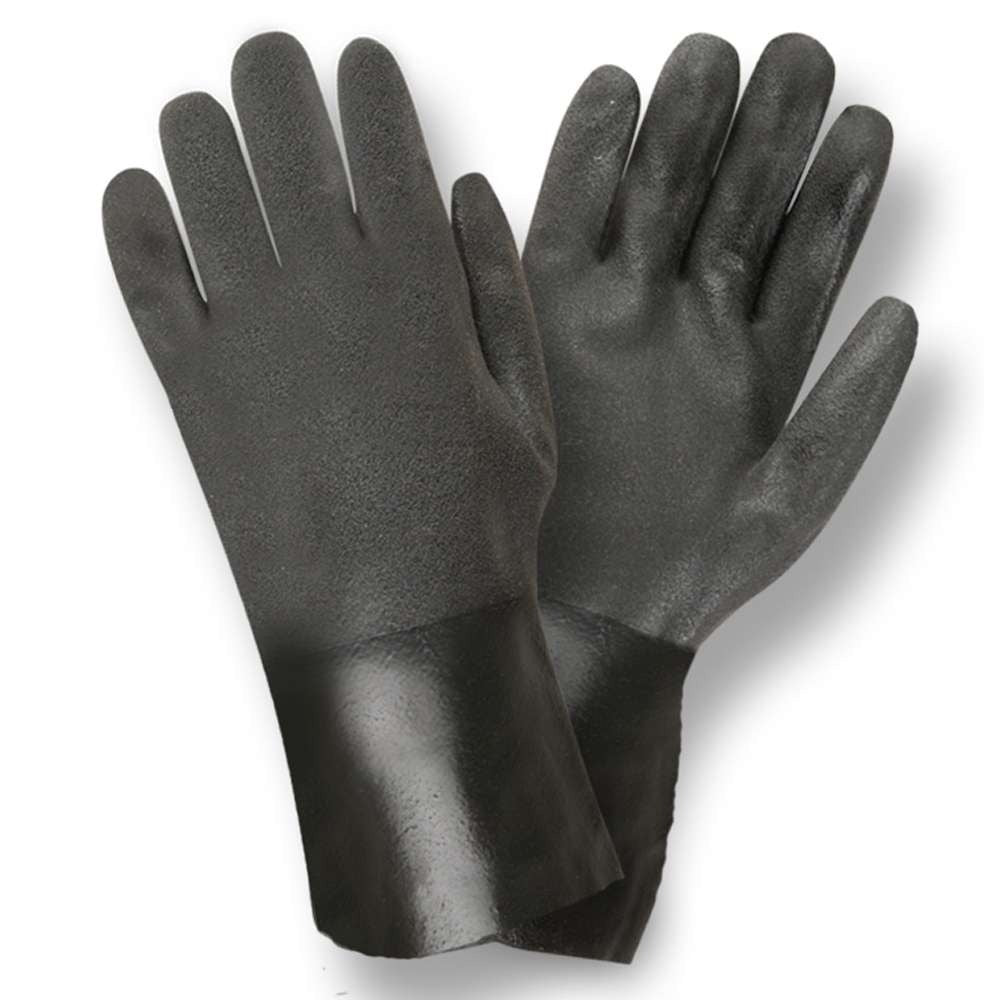 Cordova Safety Products 5112SI PVC Glove, L, Black, 12/Case - Default Title