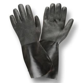 Cordova Safety Products PVC Glove, L, 12/Case - Black