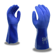 Cordova Safety Products PVC Glove, 12" Long, Blue, 12/Case - XL