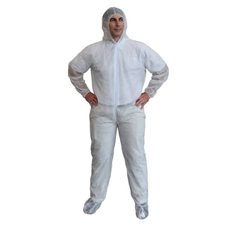 Cordova Safety Products Polypropylene Coverall, White, 25/Case - 2XL