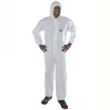 Cordova Safety Products Coverall, White, 25/Case - L