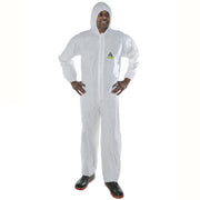 Cordova Safety Products Coverall, White, 25/Case - M