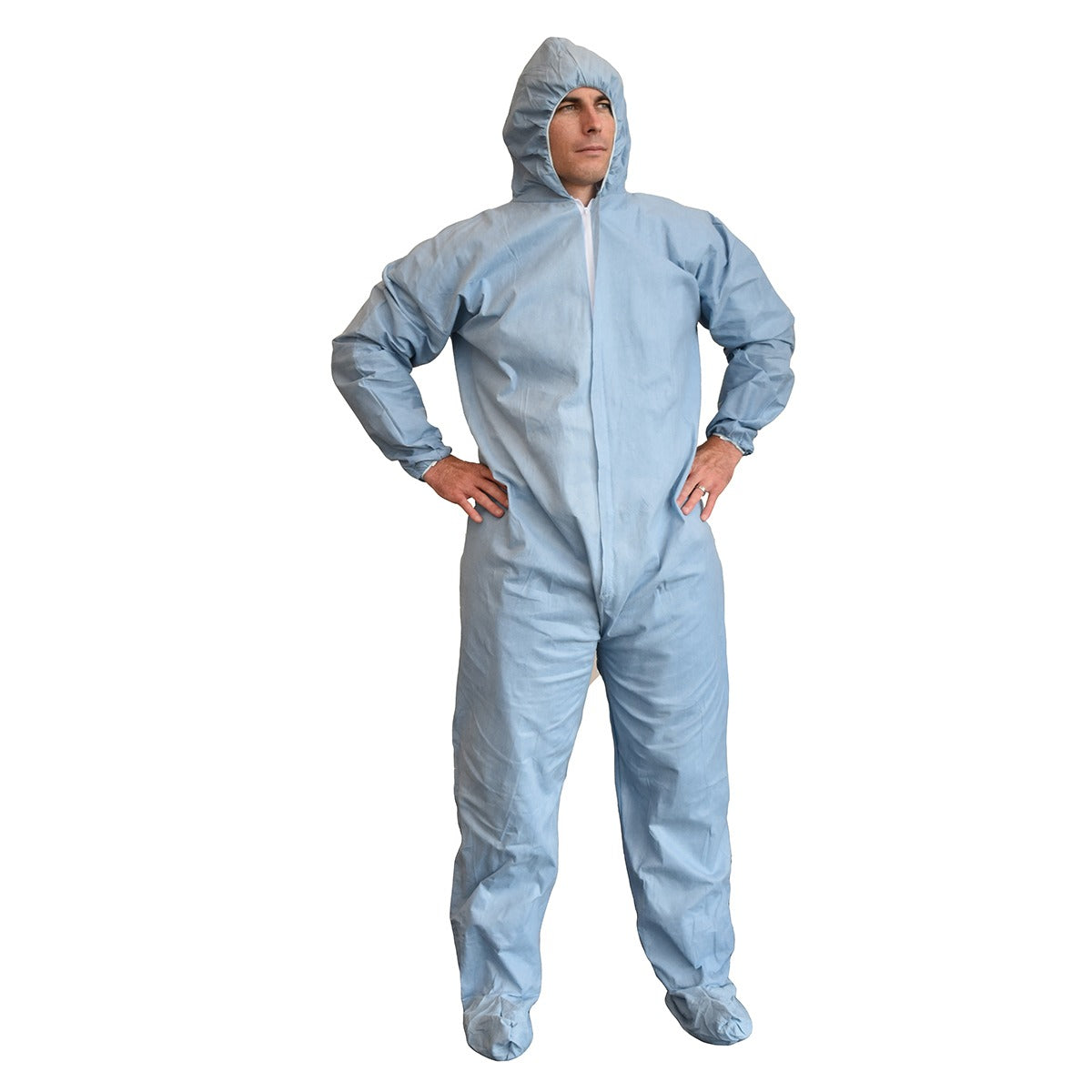 Cordova Safety Products Coverall, Blue, 25/Case - 3XL