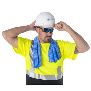 Cordova Safety Products PVA Fabric Cooling Towel, 13" x 33 1/2" - Blue