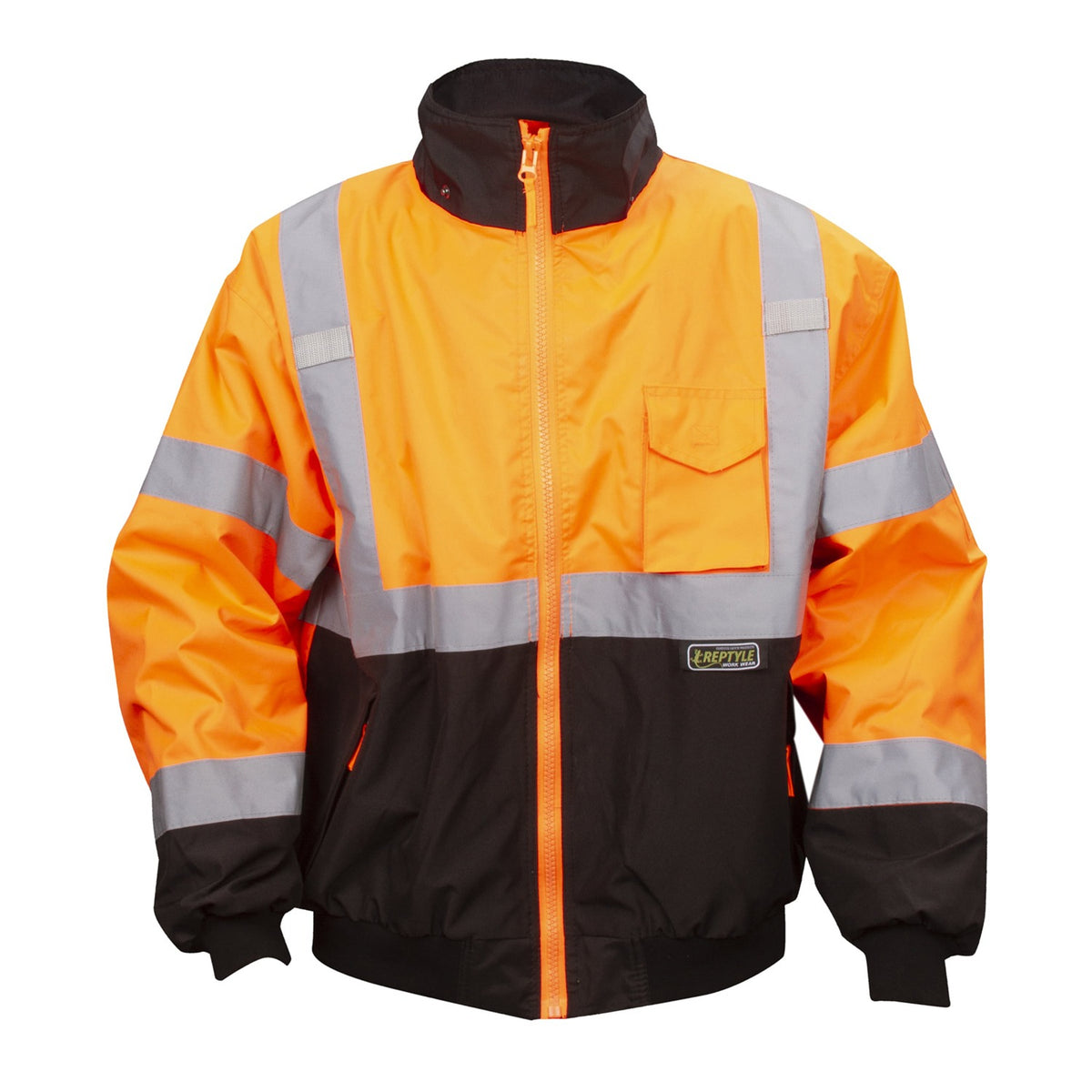 Cordova Safety Products J200-3XL Polyester Bomber Jacket, 3XL, Orange - Default Title