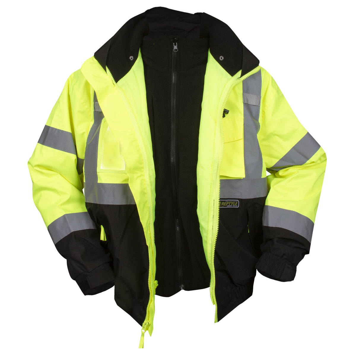 Cordova Safety Products J301 Polyester Bomber Jacket, Green - 3XL