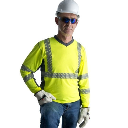 Cordova Safety Products V571XL Polyester / Spandex Safety Shirt, XL, Green - Default Title