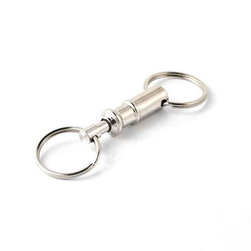 KEY-BAK 0301-121 Chrome-Plated Zinc Key Holder, 1" x 3 5/16", Silver - Default Title