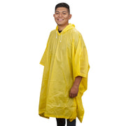 Cordova Safety Products PVC Rain Poncho, One Size Fits Most - Yellow