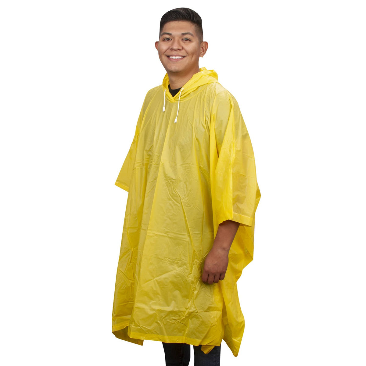 Cordova Safety Products PVC Rain Poncho, One Size Fits Most - Yellow