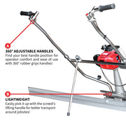 Tomahawk Power TVSA-H + PRO Series Magnesium Power Screed - photo 2