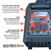 Tomahawk Power TG4500iEFI Inverter Generator, 12 3/16" x 20 11/16", 120V - photo 5
