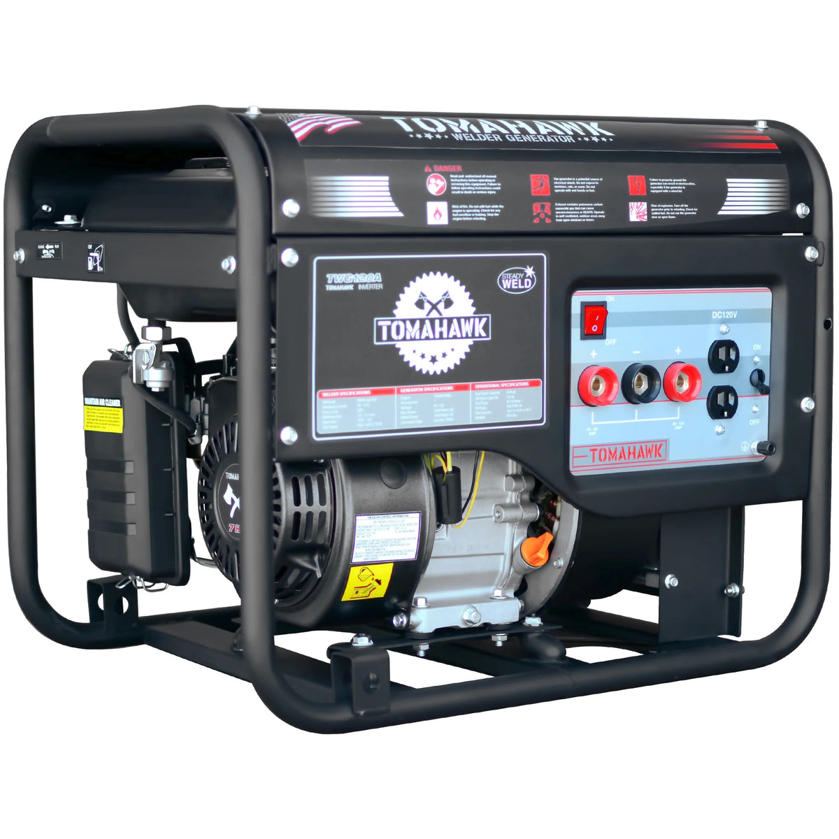 Tomahawk Power TWG210A Portable Generator, 22" x 34", 120V - Default Title