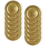 The Jay Companies Charge It by Jay Plastic Gold Charger Plate, 13" Diameter, 12/Pack - photo 2