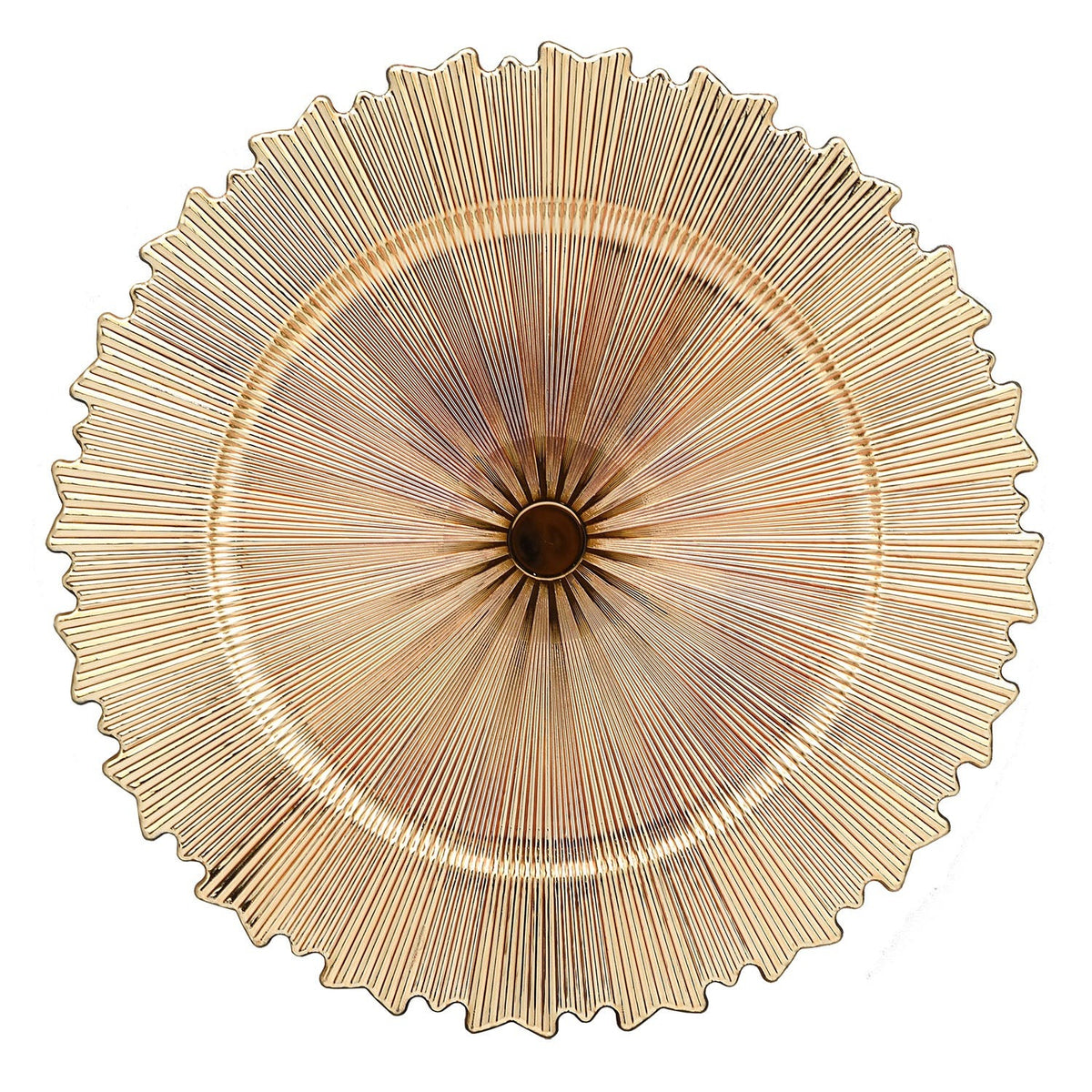 American Atelier Plate Jay Companies, 13" Diameter, 12/Pack - Gold