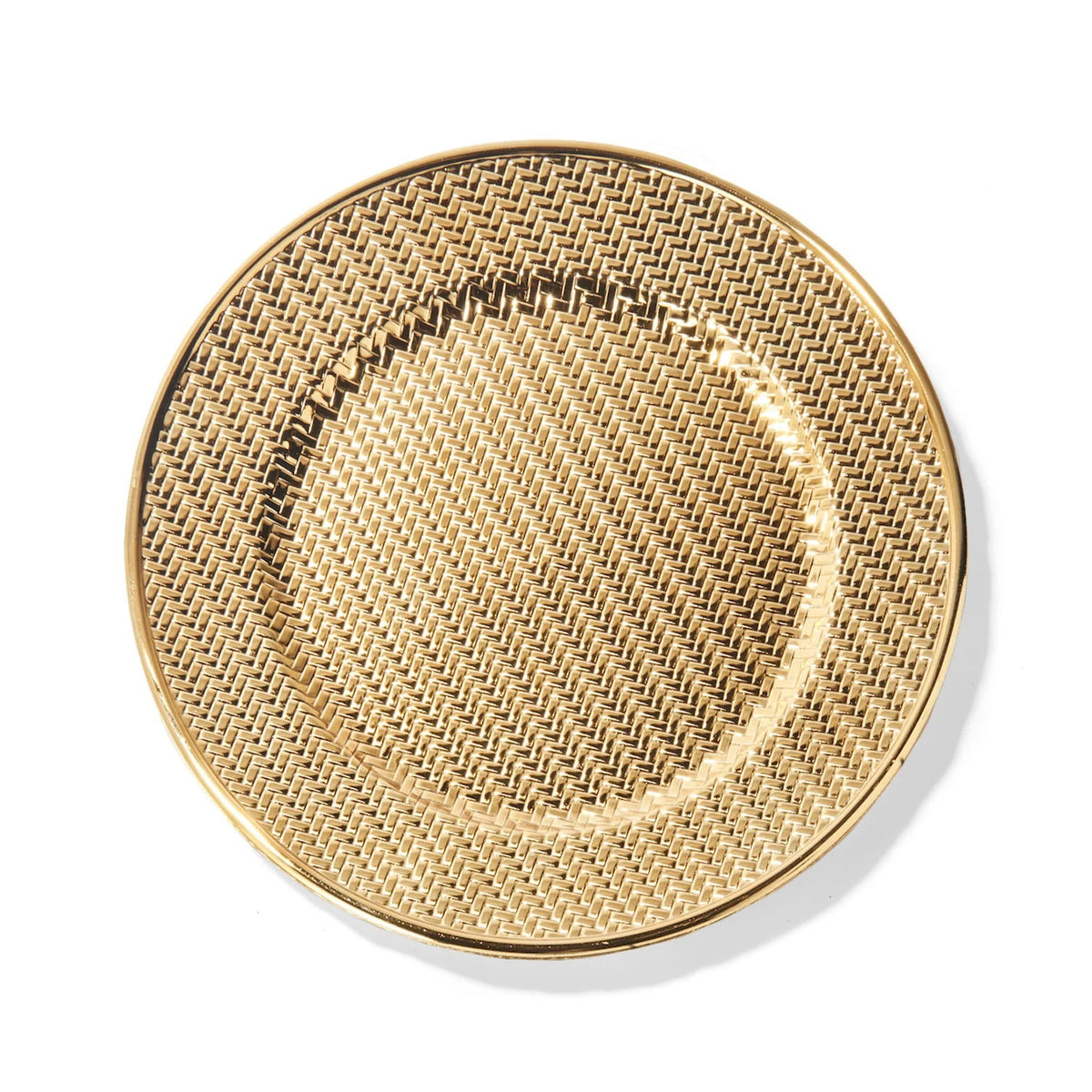 American Atelier 1270764-4 Plate Jay Companies, 13" Diameter, Gold, 12/Pack - Default Title